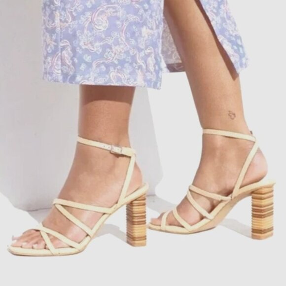 new Dolce Vita Jenko LEATHER Heels SANDALS NEW IN BOX 257 3t2 - Picture 1 of 9